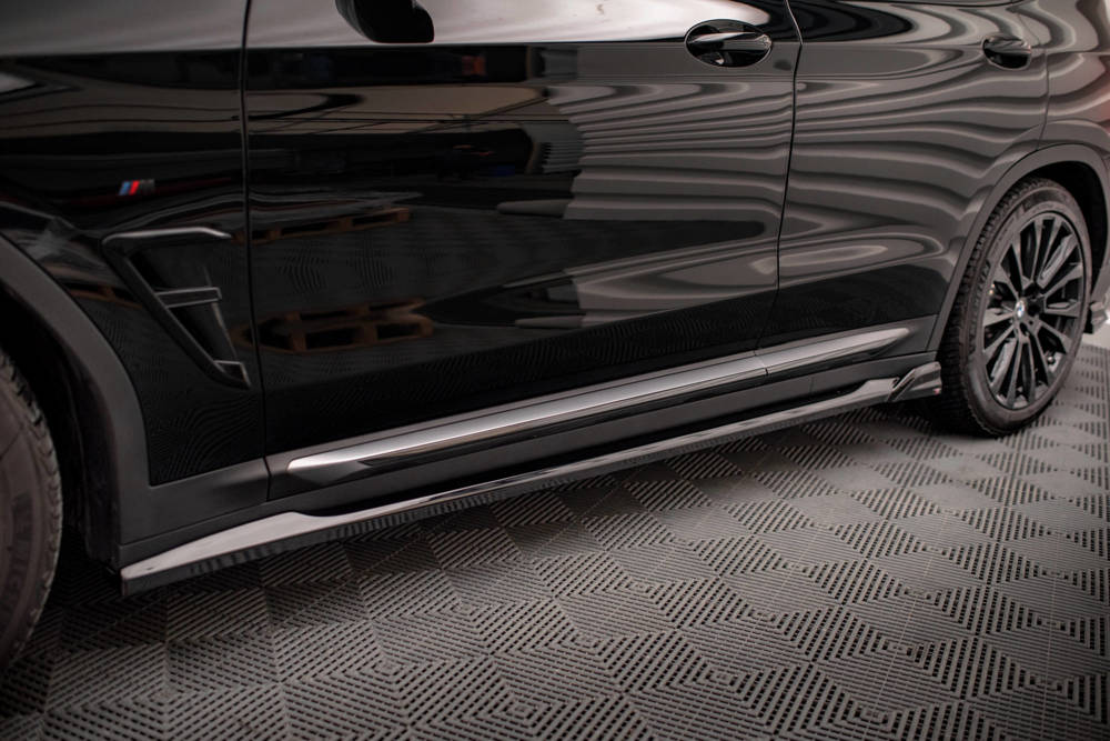 Zijskirts BMW X3 G01 2017 - 2021 Maxton Glans Zwart