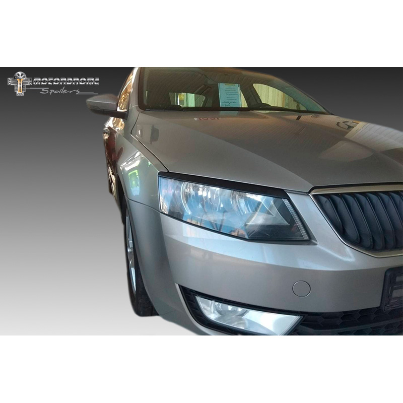 Head Light Spoilers  Skoda Octavia III Sedan/Kombi 2013-2017 (ABS)