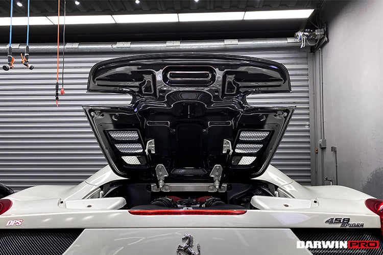 Ferrari 458 Spyder Carbon Fiber Engine Motorkap 2011-2015