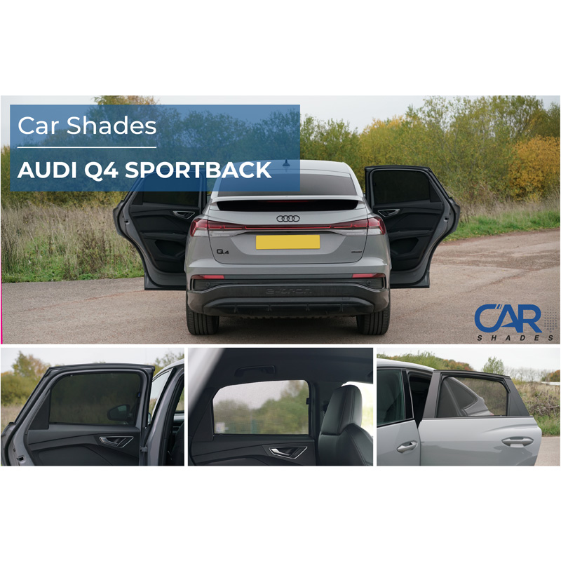 Set Car Shades (rear side doors)  Audi Q4 Sportback (F4N) 2021- (2-pieces)