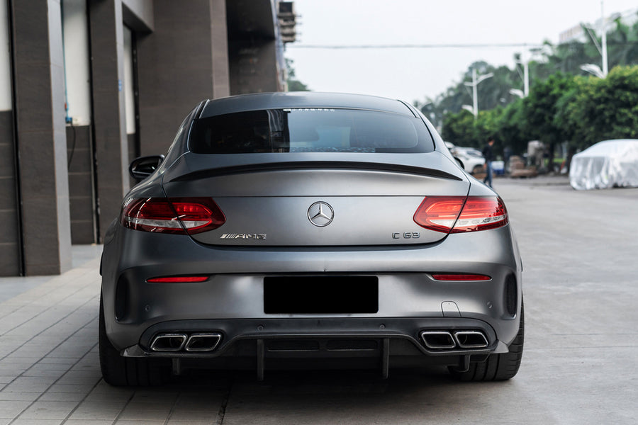 Mercedes Benz W205 C63/S AMG Coupe PS Style Diffuser 2015-2018