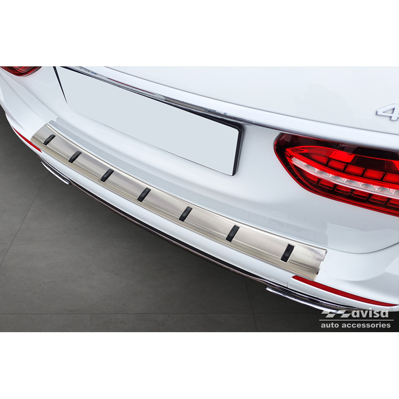 Avisa Stainless Steel Rear bumper protector  Mercedes E-Class Estate S213 2016-2023 (incl. E53 AMG) 'STRONG EDITION'