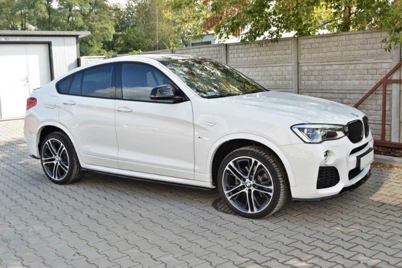 Zijskirts Diffusers BMW X4 M-Pack Glanzend Zwart