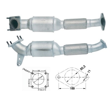 Ford FOCUS 1.8TDi 1753 cc 66 Kw / 90 cv Magnaflow CAT Bouwjaar: