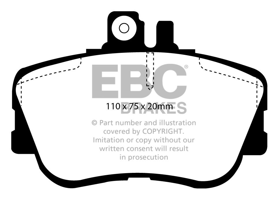 EBC Brakes MERCEDES C-Class (W202) C250 D 96-97 Remblokken voorz