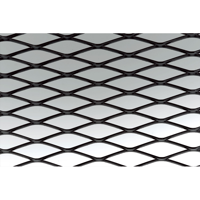 Simoni Racing Black Aluminium Grill Mesh - 100x30cm - Large Mesh