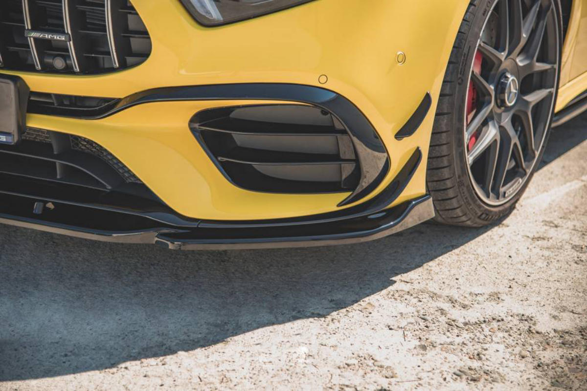 Voorspoiler  Mercedes A Klasse W177 A45 S AMG Glans Zwart Maxton