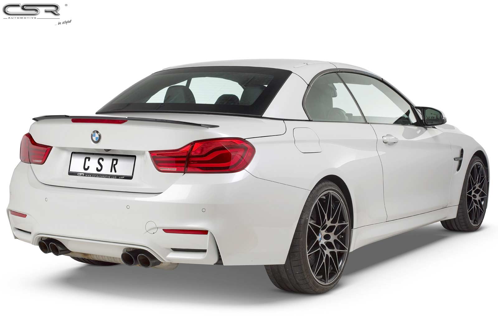 Achterspoiler BMW 4er F33 / M4 F83 Cabrio (2014–) Glans Zwart – CSR Automotive