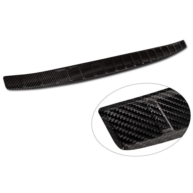 Echt 3D Carbon Achterbumperprotector  Mercedes EQE (V295) 2022- 'Ribs'