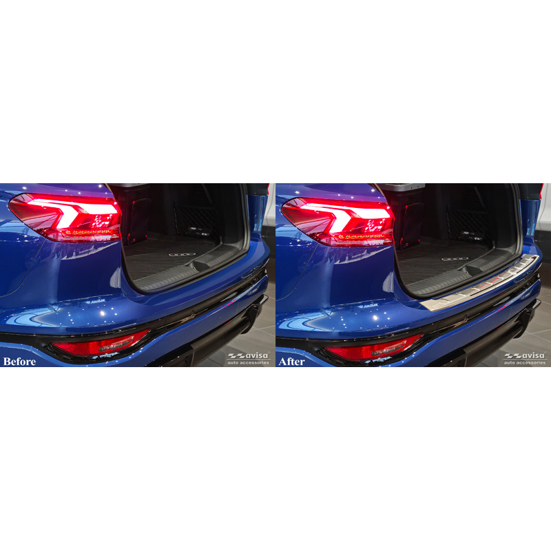 Avisa Stainless Steel Rear bumper protector  Audi Q6 e-tron (GFB) 2024- 'Shadow Premium'