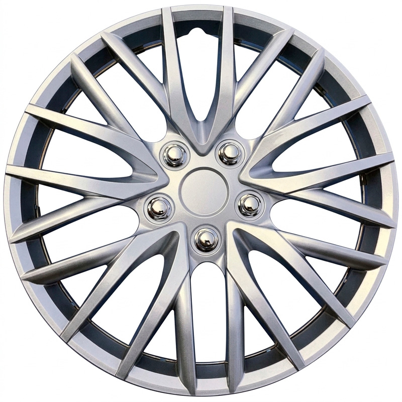 Jeu de 4 enjoliveurs premium -  Georgia 16-inch - argent