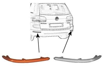 reflector, links VW Touareg, 2002-2007
