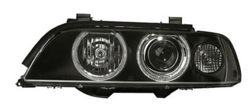 koplamp, H7+H7, witte knipper, rechts, 09/2000-BMW 5 serie E39,