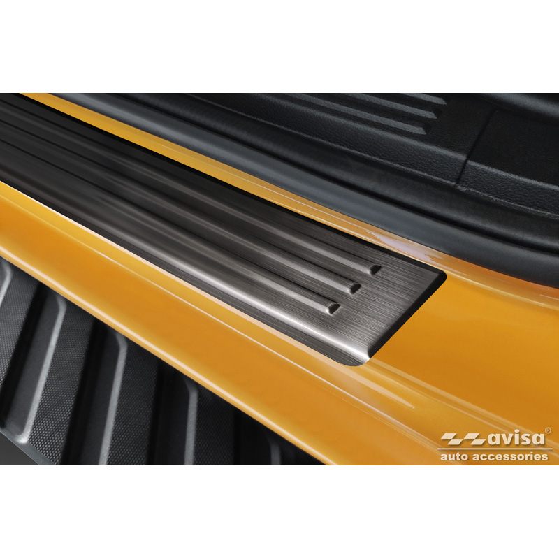 Zwart RVS Instaplijsten  Ford Ranger VI 2022- 'Lines' - 4-delig