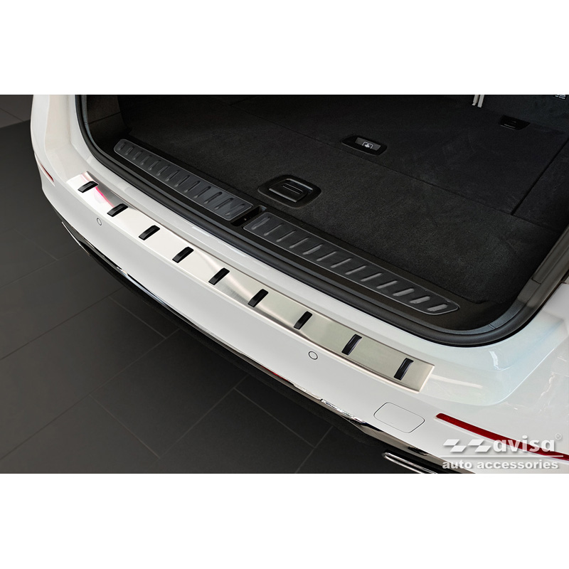 Stainless Steel Rear bumper protector  BMW 5-Series G31 FL Touring 2020-2024 excl. M-Sport 'STRONG EDITION'