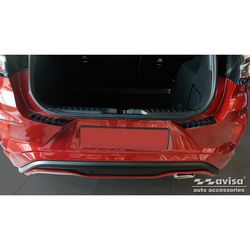 Echt 3D Carbon Achterbumperprotector  Ford Puma 2019- 2-delig
