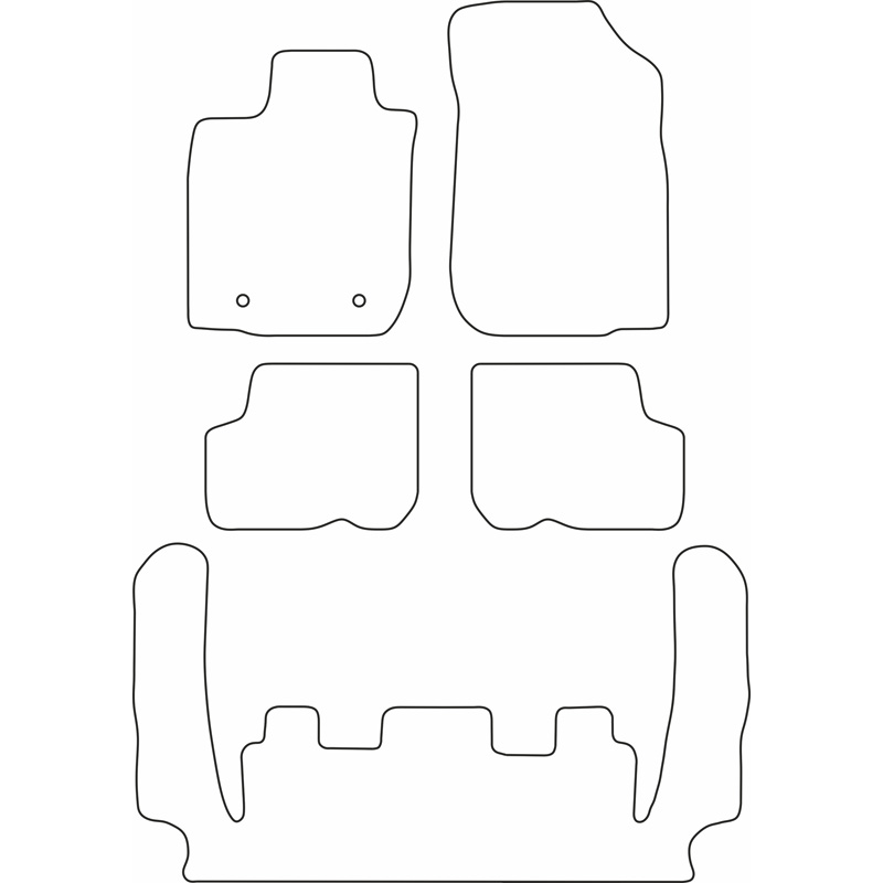 Automatten  Dacia Logan MCV 2005-2013 (7 personen)
