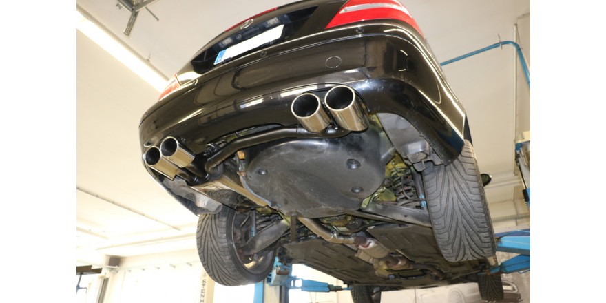 Mercedes CLK Typ 209 Cabrio/Coupe Einddemper Uitgang rechts/link