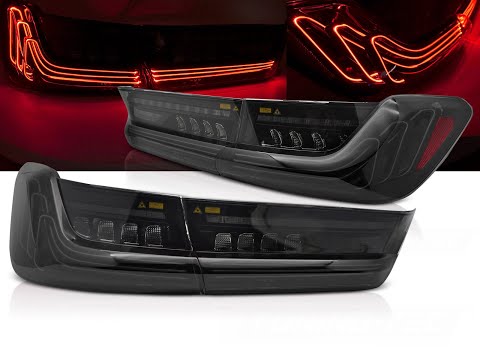 Achterlichten BMW 3 Serie G20 Laser Look 18-22 Zwart