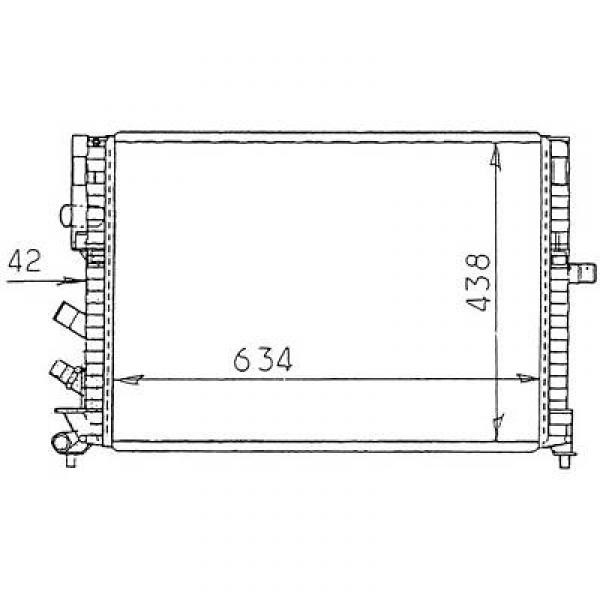 Radiator LAGUNA 94->> 634x438x42