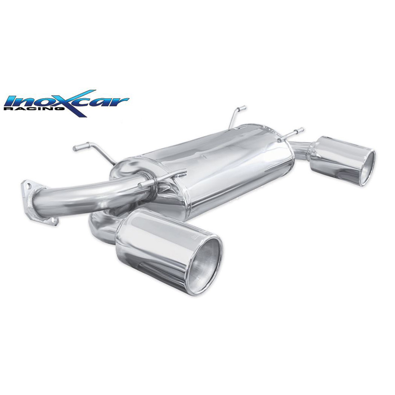 100% Inox Double Sport Exhaust  Subaru BRZ 2.0 (200hp) Facelift 2017- 1x120mm Mega