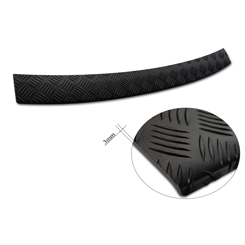 Matzwart Aluminium Achterbumperprotector  Skoda Octavia III Kombi Facelift 2017-2020 'Riffled Plate'