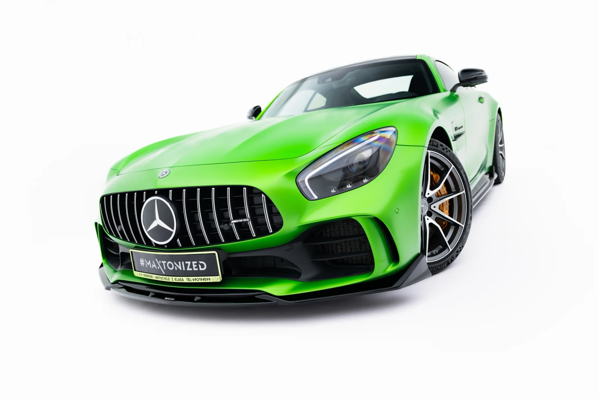 Voorspoiler Mercedes-AMG GT R C190 Facelift Glans Zwart