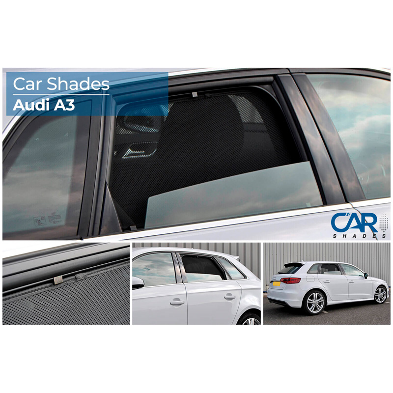 Set Car Shades (rear side doors)  Audi A3 8V 5 doors 2012- (2-pieces)