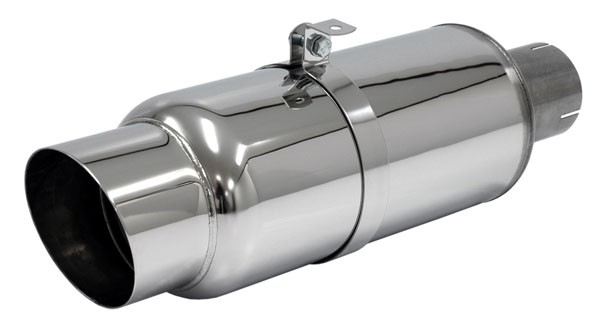 einddemper SPRINT JAP rond 140 L=400 3 inch (76,1mm) Simons RVS