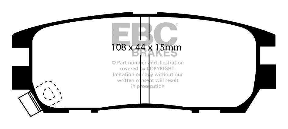 EBC Brakes MITSUBISHI Pajero 2.4 (V21) 96-99 Remblokken achterzi