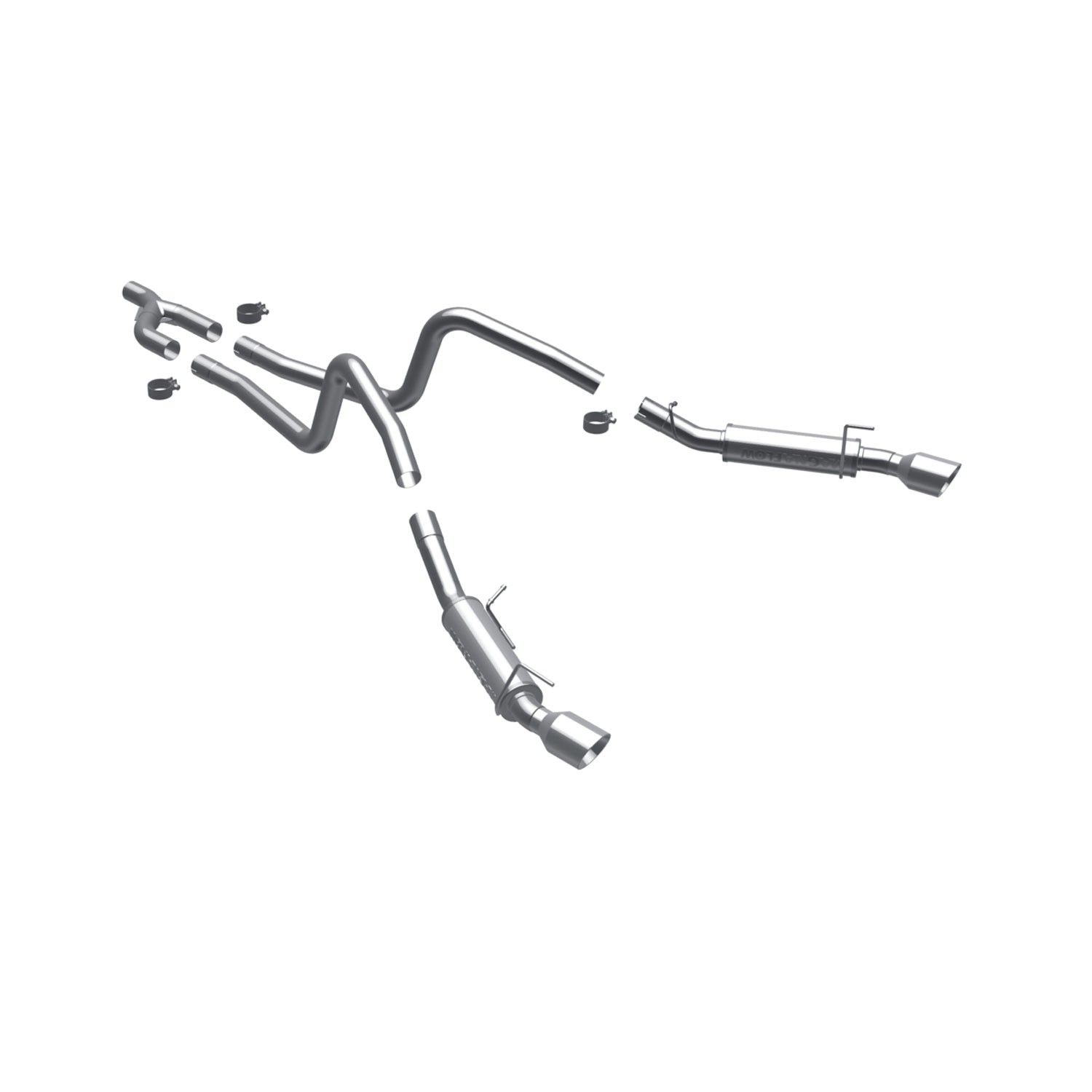Ford Cat-Back 10 Mustang 4.0L 2.5" Dual Magnaflow Cat-Back
