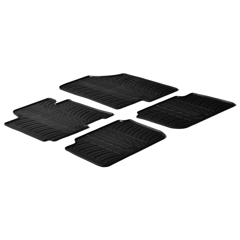 Rubber car mats set  Hyundai Elantra sedan 2011- (T profile 4-pieces)