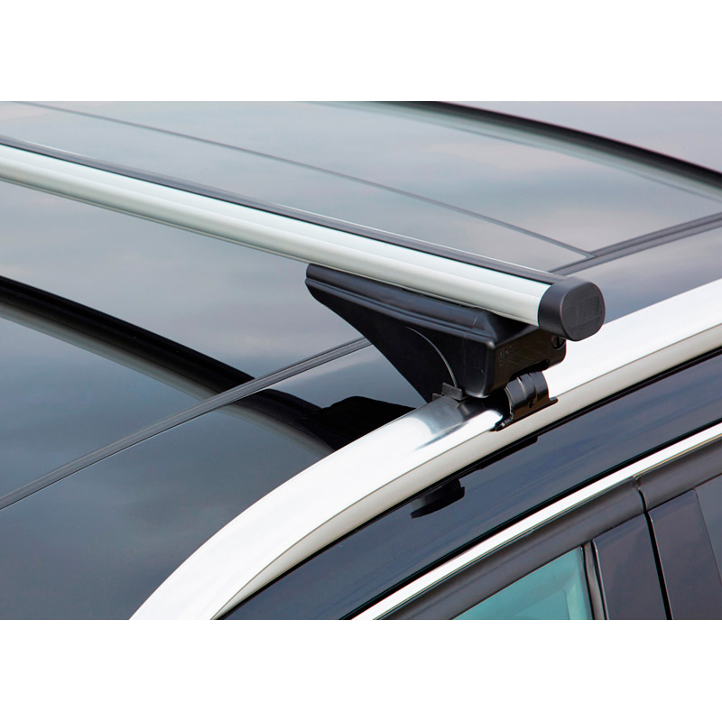 Roof bar set Twinny Load Aluminum A99 for several types with closed or small open roof rails