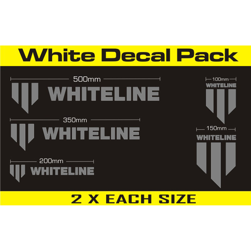 Whiteline Whiteline Decal Kits 10 Pk Silver