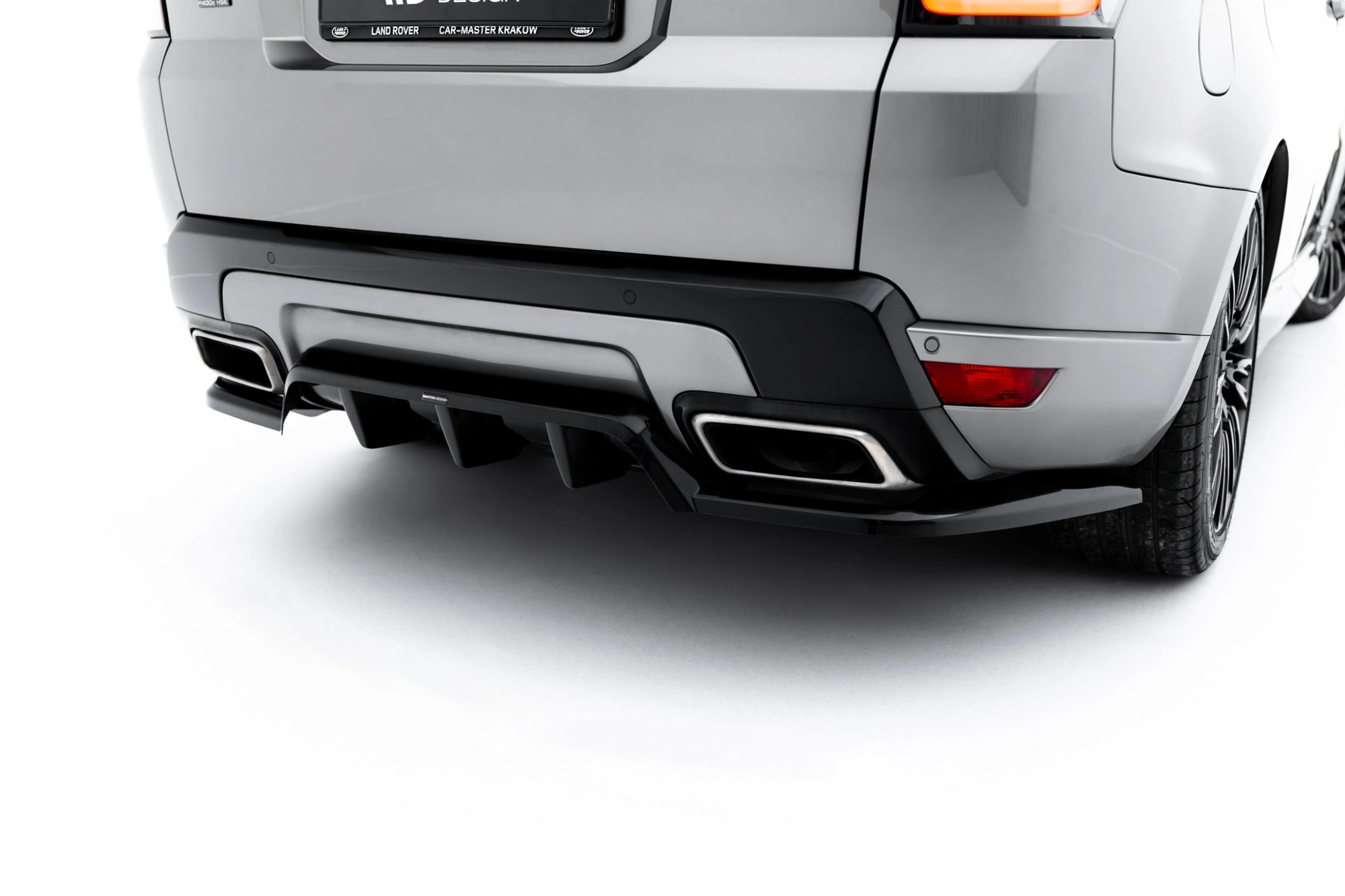 Achter Diffuser Land Rover Range Rover Sport MK2 Maxton Glanzend zwart