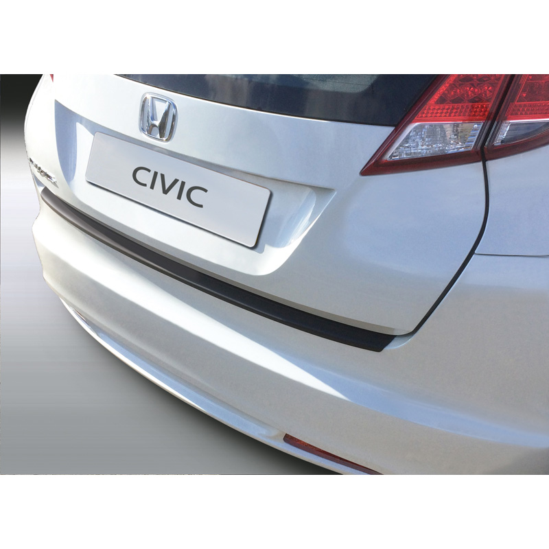 ABS Rear bumper protector  Honda Civic HB 5 doors 2012-2015 Black