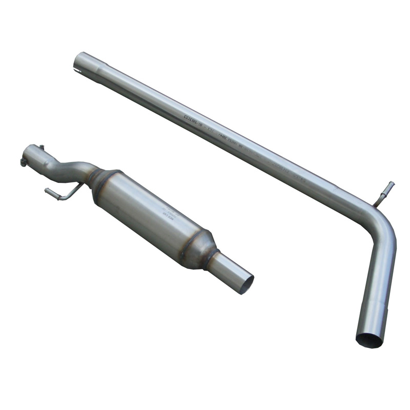 100% Inox Mid silencer  Volkswagen Polo 6R GTi 1.4 16v TSi (180HP) 2010- (Ø55mm)