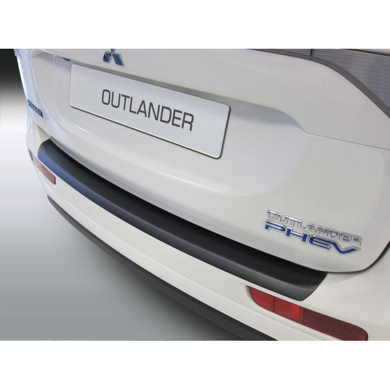 ABS Rear bumper protector  Mitsubishi Outlander 9/2012-9/2015 Black