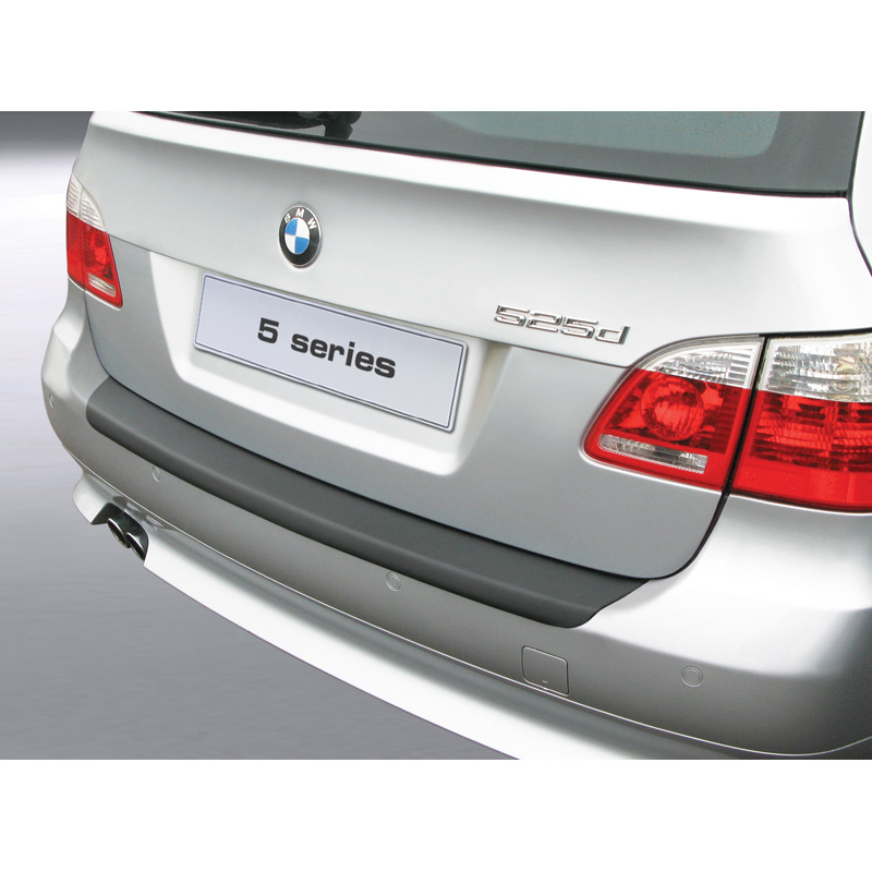 ABS Rear bumper protector  BMW 5-Series E61 Touring 2004-2010 (excl. M sport) Black