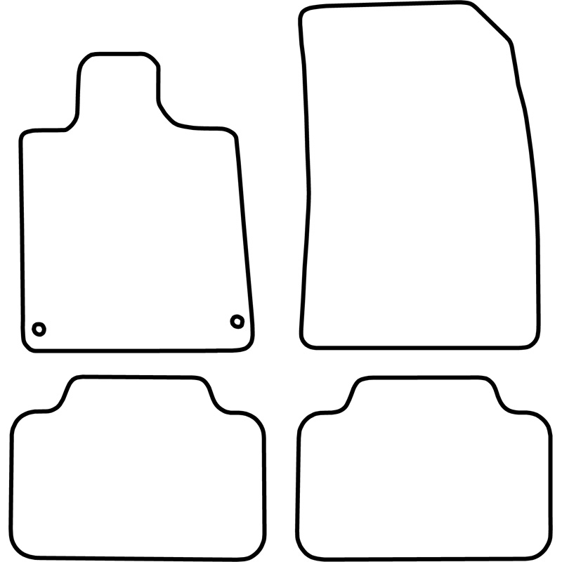 Automatten  Peugeot 407 coupe 2004-2009