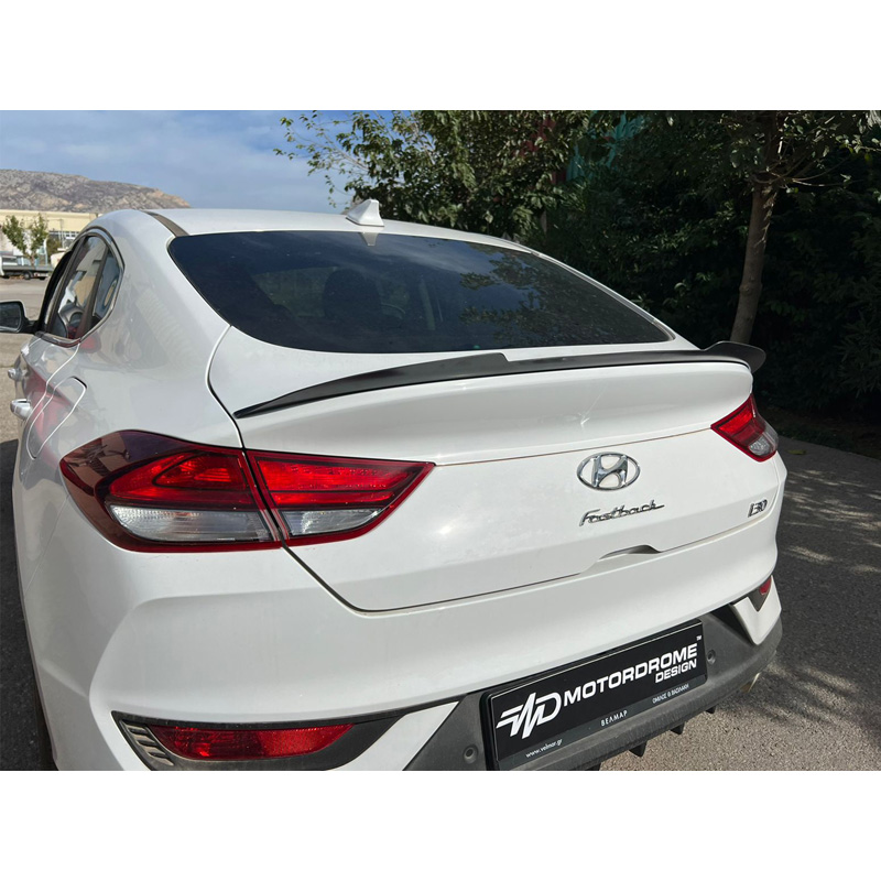 Trunk spoiler lip  Hyundai i30 III Fastback incl. N-Line 2017- (ABS Gloss black)