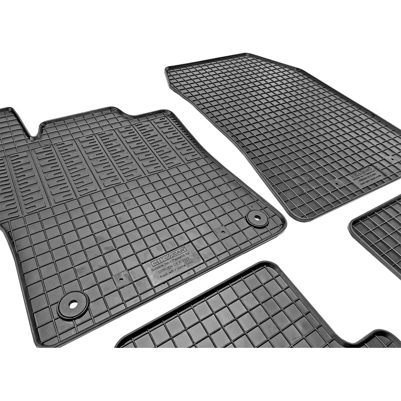 Rubber car mats set  Citroën C5 X 2021- (4-pieces + fixing system)