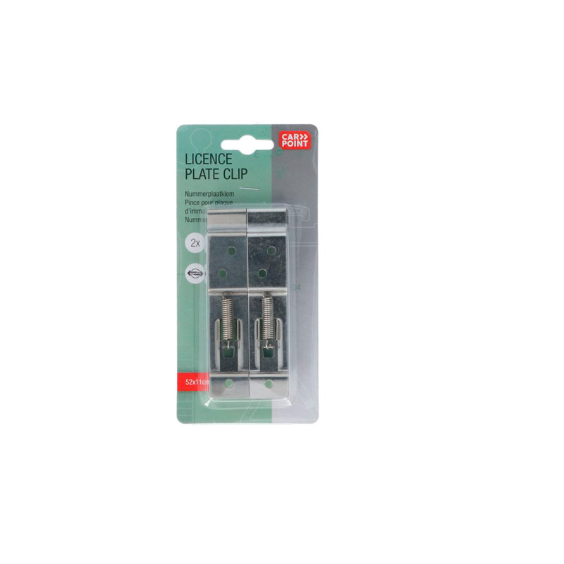 Carpoint Kentekenplaatklemmen 2-stuks