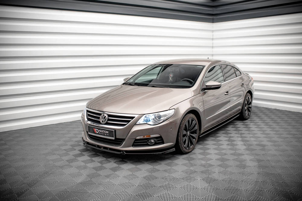 Zijskirts V.2 VW Passat CC Maxton Glans Zwart