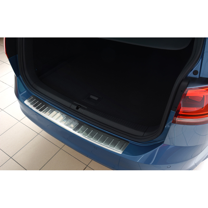 Stainless Steel Rear bumper protector  Volkswagen Golf VII Variant/Alltrack 2012-2017 'Ribs'