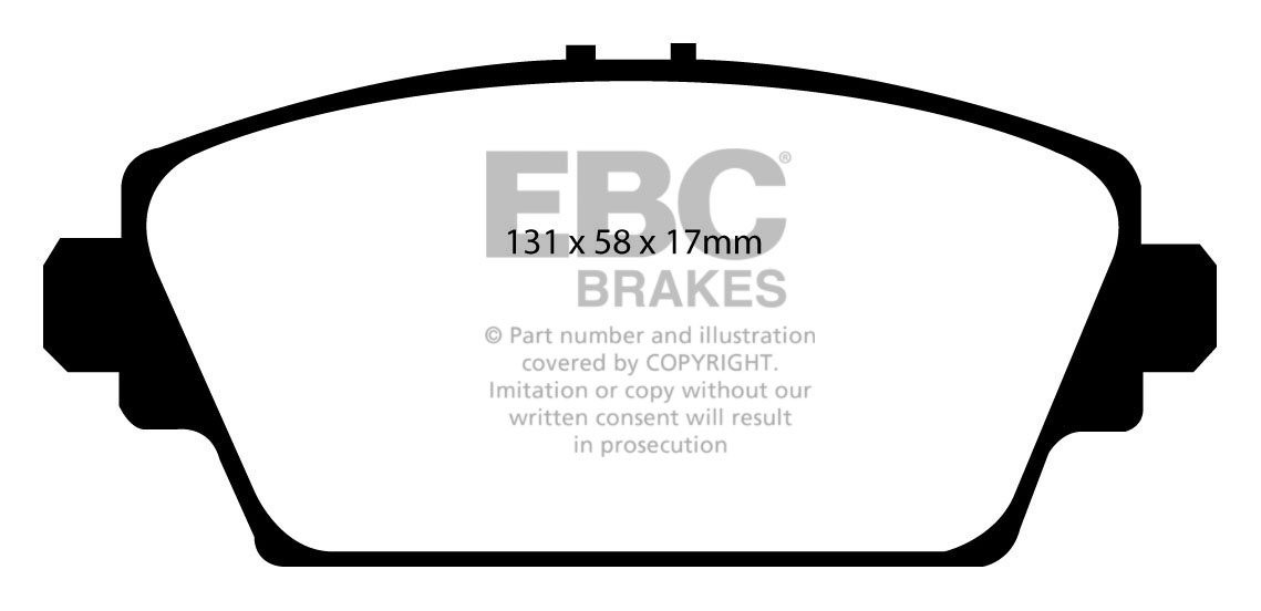 EBC Brakes MG ZR 1.8 (160) 2001-2005 Remblokken voorzijde