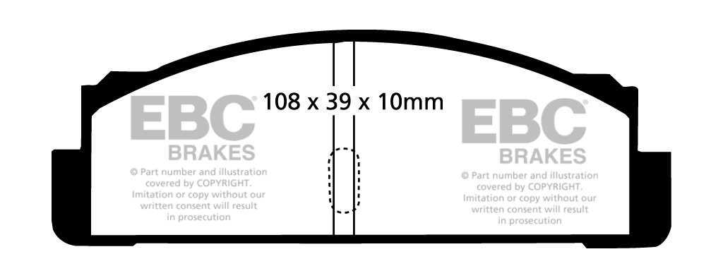 EBC Brakes FSO Polonez 1.5 88-91 Remblokken achterzijde greenstu