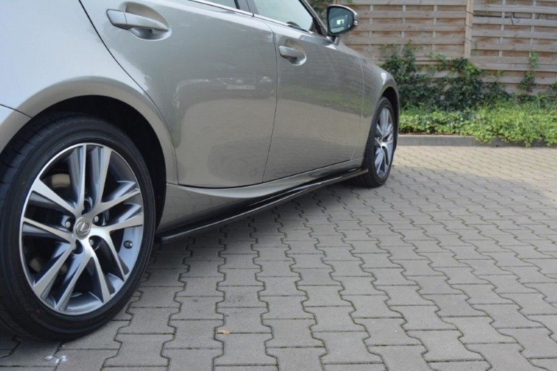 Zijskirts Diffusers Lexus IS Mk3/ Mk3 Facelift  Glanzend Zwart
