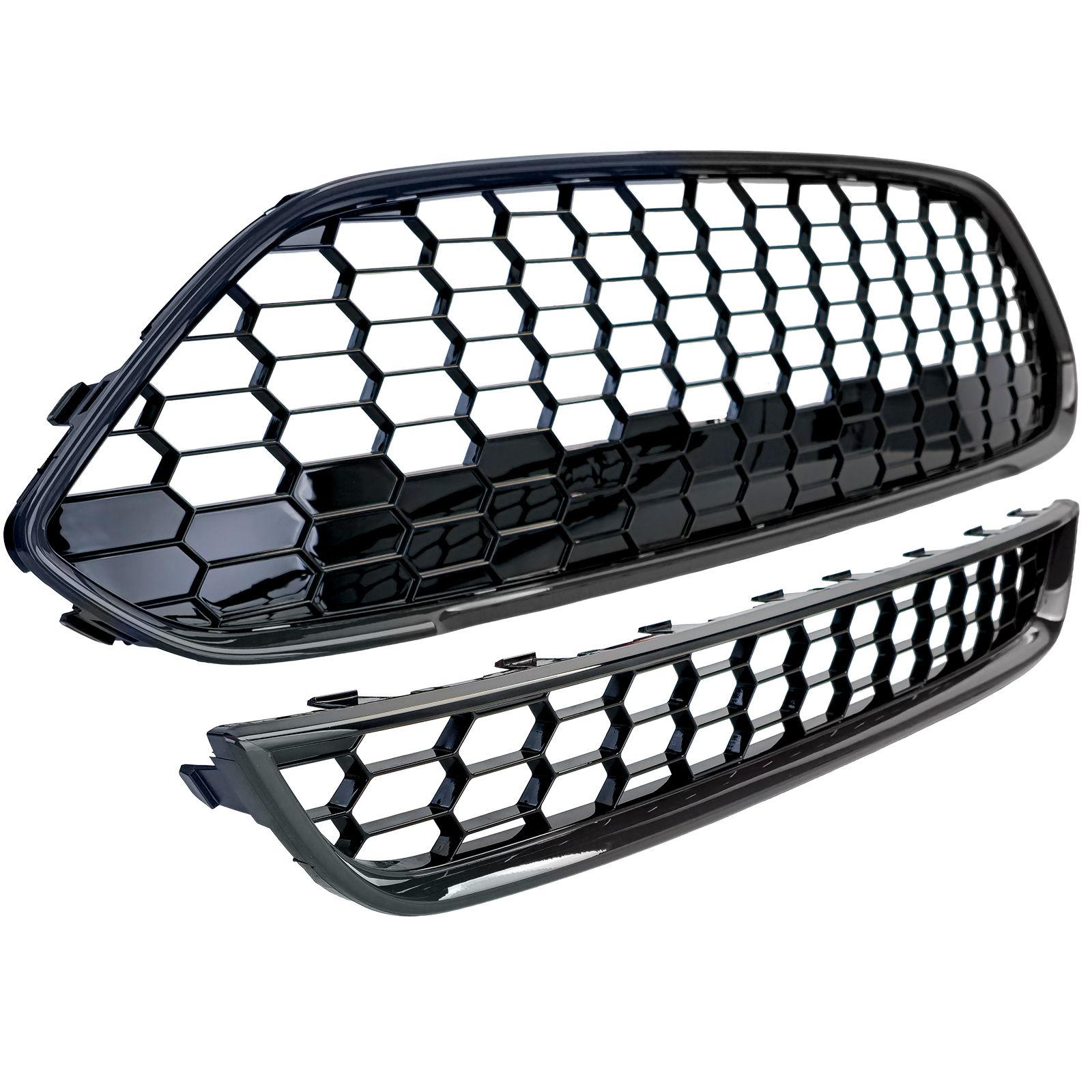 Grill Ford Fiesta 13–17 Honingraad ST Look Glans Zwart