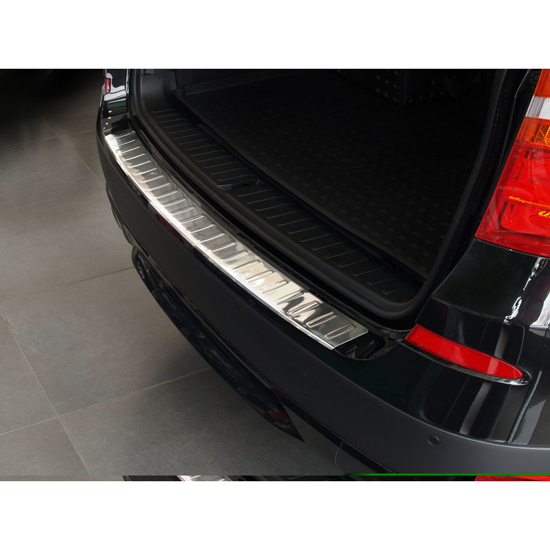 Stainless Steel Rear bumper protector  BMW X3 2010-2014 incl. M-Sport 'Ribs'